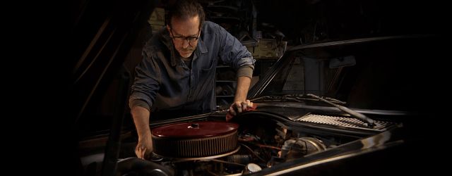 Man working on a motor