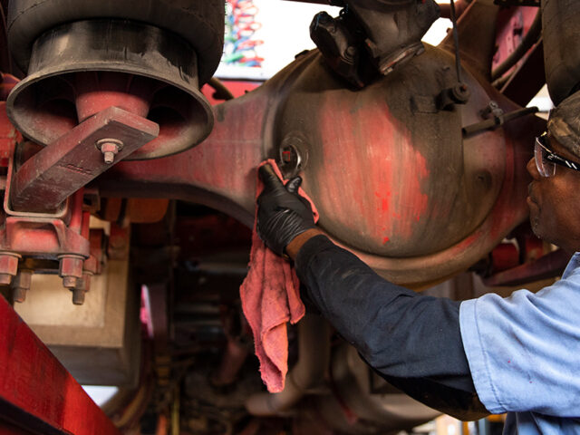 Mechanic working