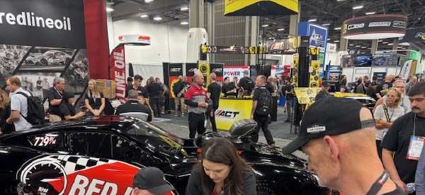 Red Line Oil booth at SEMA